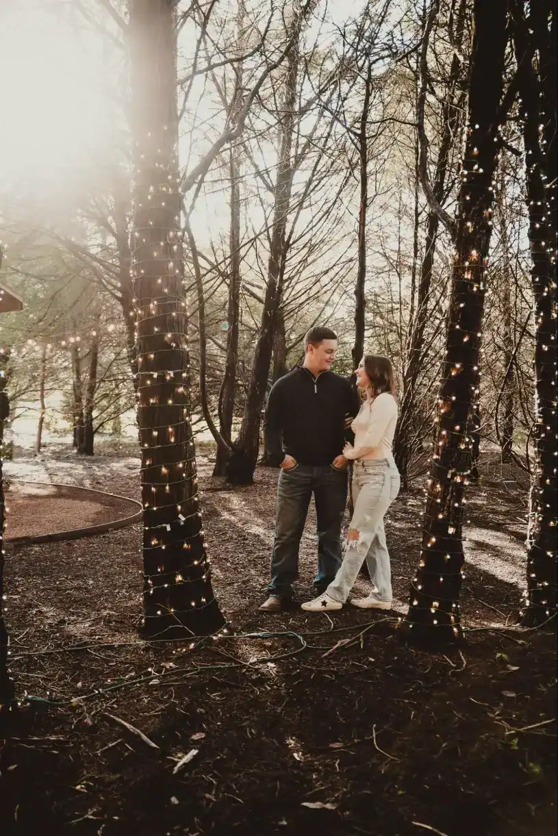 Hidden Creek Forest Engaged Lindsay Bain Photography